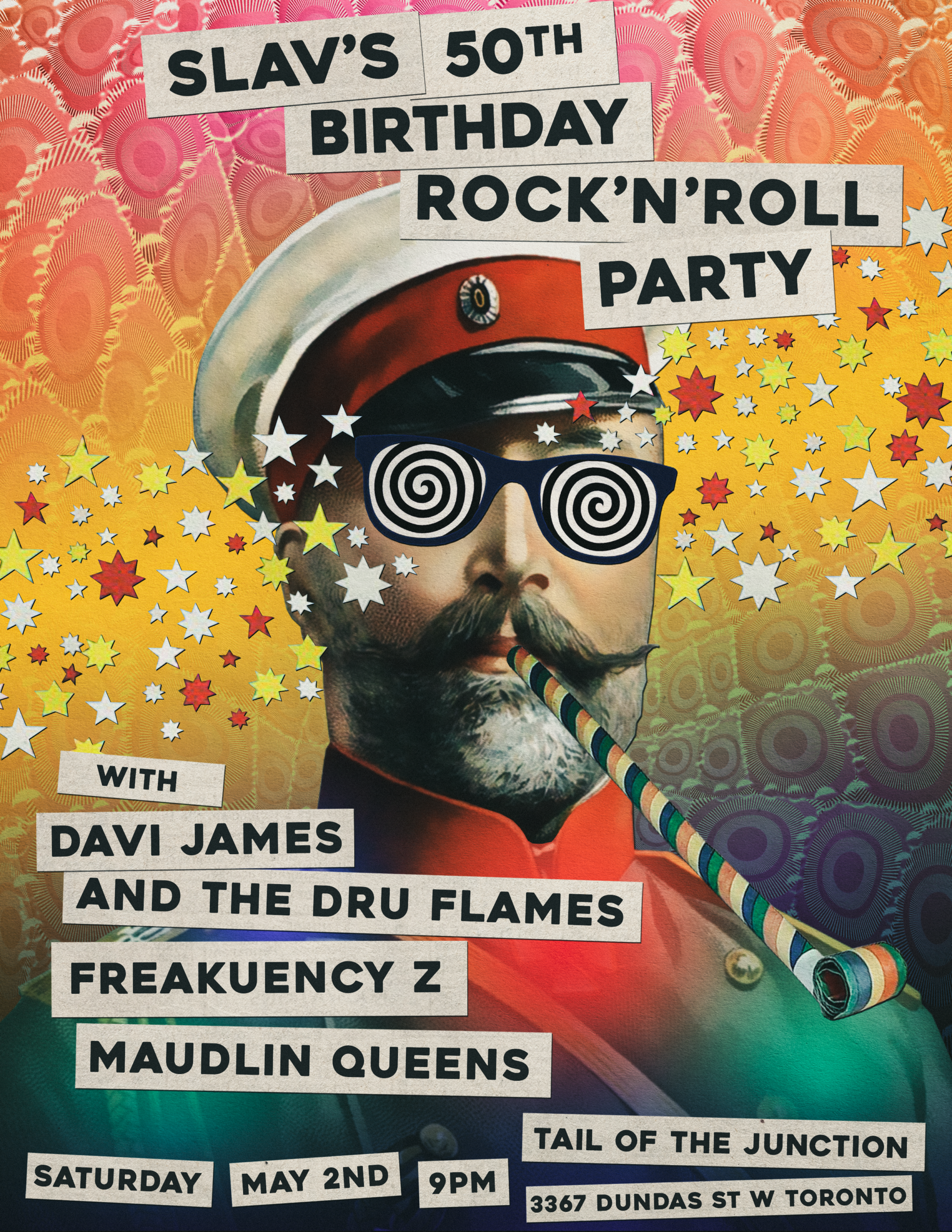 Poster for Slave's 50th B-Day Gig